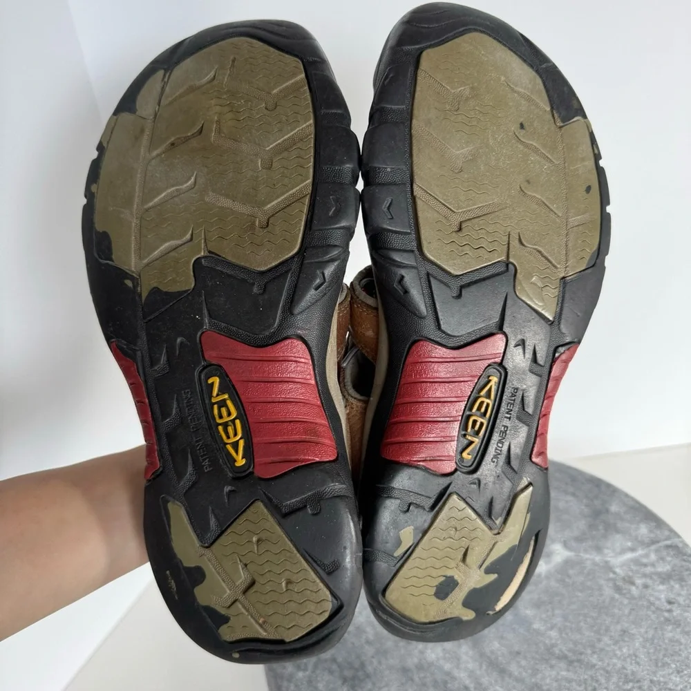 Keen Newport Brown Leather Sandals Shoes Waterproof 10